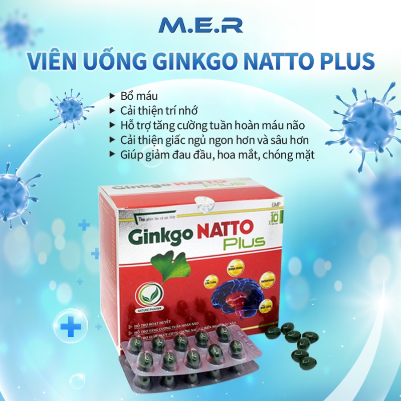 TPBVSK Hoạt Huyết Dưỡng Não Ginkgo Natto Plus | CÔNG TY TNHH M.E.R