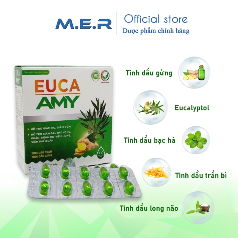 Viên uống Euca Amy hỗ trợ giảm ho | CÔNG TY TNHH M.E.R